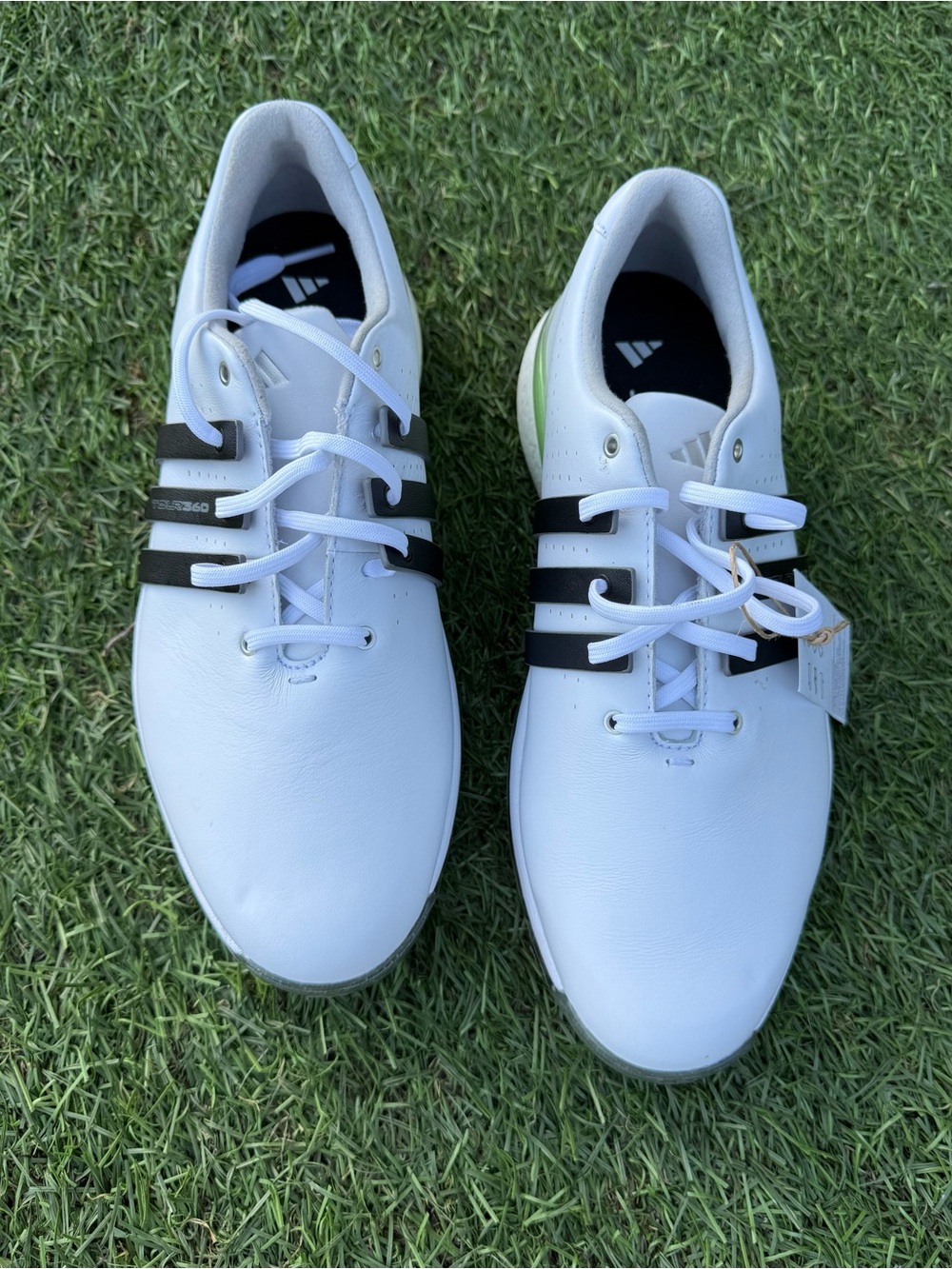 Adidas Women’s Tour360 24 Boa Golf Shoes, White/Black/Green Sz(9)